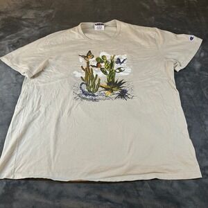 Champion Graphic T-Shirt Desert Cactus Scorpion Butterfly Tee Mens Extra Large
